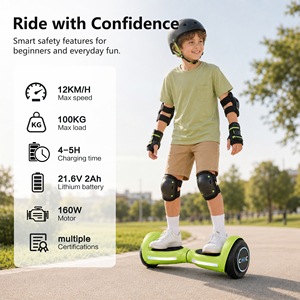 Trottinette Équilibrée Intelligente Adaptée aux Débutants pour Enfants, <span class=keywords><strong>Hoverboard</strong></span> 6,3 Pouces, Fabricant de Hoverboards Économiques à 2 Roues - Product Image 3