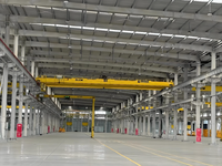 Estructura de Acero Prefabricada Ligera para Taller, de Instalación Rápida y Color Personalizado, Fabricada en China