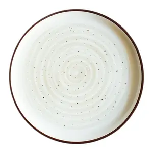 Restaurant White Irregular Square Shape Nordic Dinner Ceramic Plate Dishes Porcelain Plate