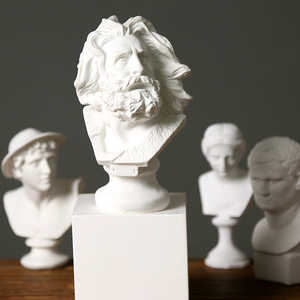 Article de décoration Fait Main <span class=keywords><strong>art</strong></span> Résineux gypse plâtre <span class=keywords><strong>Marseille</strong></span> sculpture statue grecque - Product Image 2