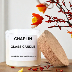 Barattolo <span class=keywords><strong>Portacandele</strong></span> Vuoto <span class=keywords><strong>in</strong></span> <span class=keywords><strong>Vetro</strong></span> Borosilicato Alto con Coperchio <span class=keywords><strong>in</strong></span> Sughero Fatto a Mano da 100 150 200 250 300 350 400ml - Product Image 6