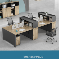 Table de travail informatique de bureau de direction, dernière génération, 4 en 1, extensible, design moderne en panneaux de bois