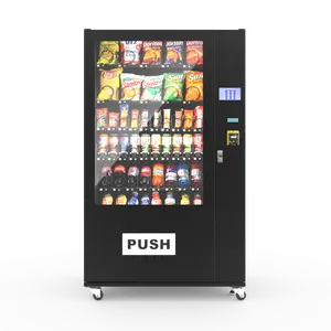 24 hours self-service vender beer vending machine snacks and drinks combo water vending capsule vending machinechine