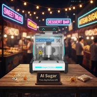 Nouvelle machine automatique de peinture au sucre, imprimante 3D de bonbons, imprimante alimentaire artistique personnalisée par IA pour événements commerciaux, festivals et fêtes