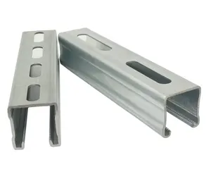 Hot Dip galvanis baja profil 41x41mm 41x21mm Unistrut tipe baja C Channel