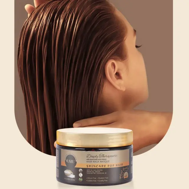 Minyak argan jahe salon profesional, minyak beras protein perawatan pertumbuhan rambut perawatan rambut kolagen masker rambut keratin