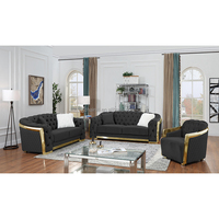 Ensemble de canapés modulaires modernes de luxe populaires, ensemble de canapés de qualité supérieure avec design capitonné, ensemble de canapés en tissu, meubles de salon