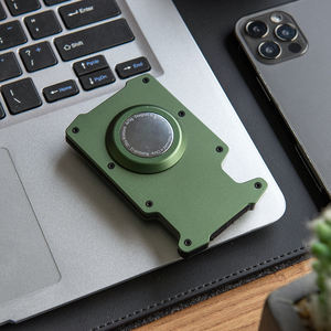 TILONSTAR TVC800 Design LOGO Tenir 15 Cartes RFID Ultra-Mince Métal Portefeuille Affaires En Aluminium Cash ID Titulaire De La Carte Pour AirTag Cas - Product Image 6