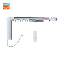 MYQ Tuya Bluetooth Électronique LED Rideaux Motorisés Bande Lumineuse Rail Moteur Automatique Contrôle Vocal via App Alexa HomeKit Alimentation USB
