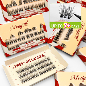 <span class=keywords><strong>Pestañas</strong></span> Postizas Cortas Naturales de 8-10 mm, Curvatura C, Hipoalergénicas, Hechas a Mano con Pelo Sintético para Ojos Sensibles, Uso Diario, Oficina, Casual - Product Image 6