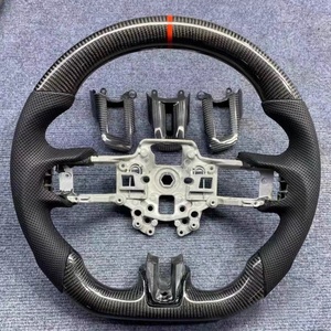 Volante de Fibra de Carbono con Luces LED para Ford <span class=keywords><strong>Mustang</strong></span> GT V6 EcoBoost <span class=keywords><strong>Shelby</strong></span> GT350 <span class=keywords><strong>GT500</strong></span> GT 2018 2019 <span class=keywords><strong>2020</strong></span> 2021 2022 - Product Image 2