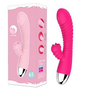 Вибратор для женщин из ABS-пластика и силикона, накладной, для взрослых, 100% водонепроницаемый, розовый/красный, мастурбатор для мужчин - Product Image 6