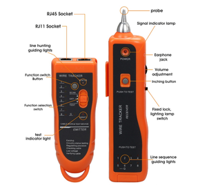 <span class=keywords><strong>Testeur</strong></span> de câbles réseau multifonction <span class=keywords><strong>Cat</strong></span> 6 <span class=keywords><strong>Cat</strong></span> <span class=keywords><strong>7</strong></span> <span class=keywords><strong>RJ45</strong></span>/RJ11/USB/BNC, <span class=keywords><strong>testeur</strong></span> de câbles LAN à distance - Product Image 5