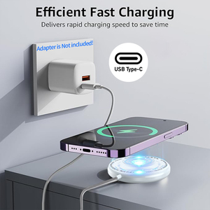 Xách Tay Mô Hình Tư Nhân Sạc Không Dây Pad Nhanh Chóng Sạc Từ Tính Cho <span class=keywords><strong>Apple</strong></span> 16 15 14 13 Loạt Điện Thoại Di Động - Product Image 6