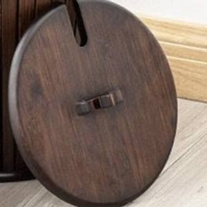 Seau à thé rétro en bambou, plateau à thé, filtre, drainage, seau pour résidus de thé, seau pour eaux usées domestiques, poubelle, thé Kung Fu - Product Image 6