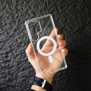 เคสใสแม่เหล็กสำหรับชาร์จไร้สาย สำหรับ iPhone 16 Pro Max 12 16E SAM S24 S25 Ultra  วัสดุอะคริลิค - Product Image 5