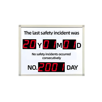 Compteur de jours sans accident, nouvelle conception, numérique, électronique, tableau de scores de sécurité, fourni par l'usine