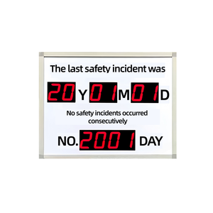 工場供給 無傷害日 サイン 新デザイン デジタル電子日数カウンター 安全スコアボード - Product Image 6