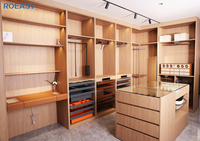 ROEASY Armoire design d'intérieur PA Mobilier de chambre modulaire en bois Design moderne personnalisé Armoires encastrées