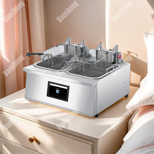 <span class=keywords><strong>Friteuse</strong></span> à poulet <span class=keywords><strong>professionnelle</strong></span> en acier inoxydable à 2 bacs et 2 paniers, <span class=keywords><strong>friteuse</strong></span> électrique pour cuisine commerciale <span class=keywords><strong>220V</strong></span> pour restaurant - Product Image 4