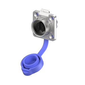 Connecteur industriel E-Weichat EW-LP16 bleu, femelle, montage sur panneau, rapide, 2/3/4/5 cœurs, verrouillage des fils, alimentation <span class=keywords><strong>aviation</strong></span>, 10A, étanche IP68 - Product Image 2