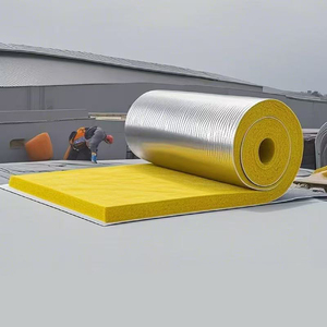 Glasswool Board nội bộ vật liệu cách nhiệt chống cháy sợi cuộn chăn cách nhiệt tường bông cho KTV mái cách âm - Product Image 1