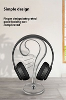 Support de rangement transparent en silicone Yanjin Z25 réglable et écologique pour écouteurs et casques d'ordinateur de bureau