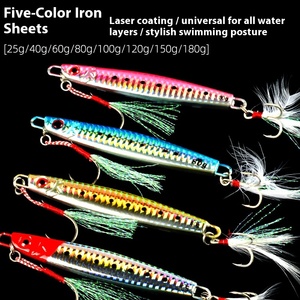 Barco de pesca de mar profundo de 180g, plantilla de Metal, señuelo, cebo para atrapar carpa, rojo, dulce, humo rápido, fundición larga luminosa para cola de pelo, <span class=keywords><strong>pez</strong></span> <span class=keywords><strong>bomba</strong></span> - Product Image 6