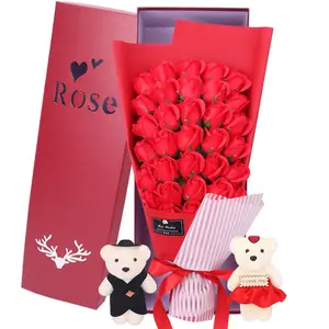 Amazon Hete Verkopen Kunstmatige Rozen Bloemen Takken Hoge Kwaliteit Bruiloft Decoratie Rose Bloem Voor Valentijnsdag Gift