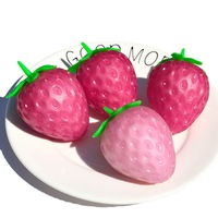 Kleurveranderende squishy speelgoed, hete aanbieding, zachte aardbeien squishies, TPR partyfavoren, sensorisch speelgoed voor kinderen, stressverlichting