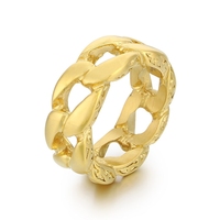 Bague cubaine hip-hop polie à la main, anti-ternissement, de qualité supérieure, pour hommes, en acier inoxydable 316 – Meilleure vente