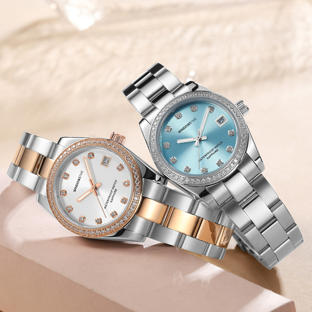 OEM Private Label Brand Simple Pointer Stainless Steel Waterproof Custom Casual Ultra Thin Luxury Women Quartz Watch