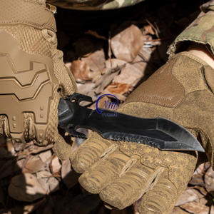 Gants tactiques à doigts rigides en camouflage noir pour la chasse en plein air, le paintball, le travail, la moto, l'escalade, pour hommes, vente en gros - Product Image 4