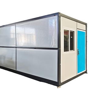 Maison conteneur pliable de type X, préfabriquée, portable, pliable, installation rapide, bureau modulaire, dortoir pour travailleurs - Product Image 2