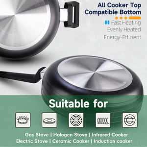 Ensemble de 9 ustensiles de cuisine antiadhésifs pour cuisinière à <span class=keywords><strong>induction</strong></span> et cuisinière à gaz - Product Image 4