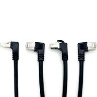 Kabel Patch RJ45 90 Derajat, Kabel Patch Sudut Kanan 90 Derajat Cat6, Kabel Cat5e 24AWG 26AWG Tembaga 0.3m 0.5m 0.8m 1m 2m 3m