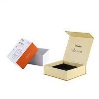 Caja de Regalo Magnética Rígida con Tapa Abatible en Forma de Libro, Personalizable para Pequeños Lotes, Color Blanco, para Empaque de Productos