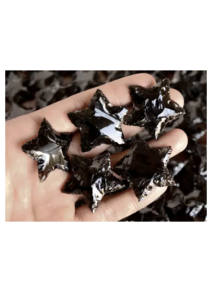 Obsidienne noire en forme d'étoile, artisanale – Petit cristal pour la protection et la décoration intérieure, prix de gros pour cadeaux et artisanat - Product Image 4