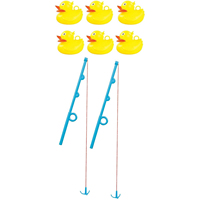 Étang gonflable de pêche de canard d'arrière-cour extérieur jouet aquatique d'été jeu de pêche de canard enfants canard de pêche