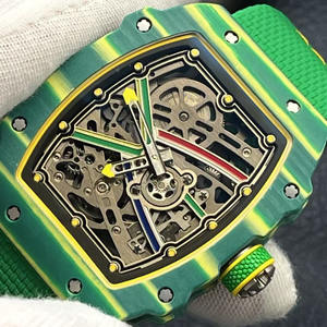 2026 New Highest Version Ultra-thin High-quality Luxury Carbon Brazing 67-02 Mechanical <b>Watch</b> Designer <b>Sports</b> <b>Watch</b> - Product Image 2