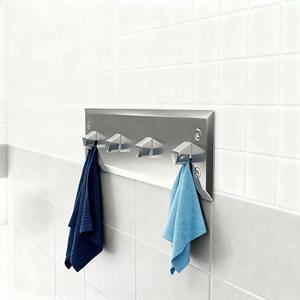 Porte-serviettes moderne en acier inoxydable antidérapant, écologique, facile à nettoyer, anti-verrouillage automatique, crochet simple, prison, détention, Bacai 5 - Product Image 2