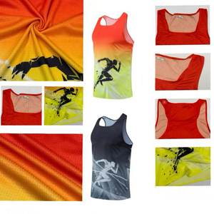 Camiseta Deportiva Personalizada para Hombre, de Malla, para Maratón, Carreras, Secado Rápido, Fitness, Sin Costuras, Termosellada - Product Image 1