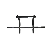 Barre de traction horizontale réglable en métal Dingfeng, à fixer sur la porte, pour entraînement de force, noire, antidérapante, durable, garantie 1 an