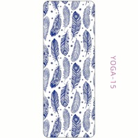 Vente en gros de tapis de yoga en tissu suédé tapis de yoga pliable en caoutchouc antidérapant de 1mm d'épaisseur