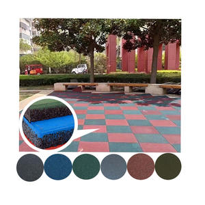 China Outdoor 15mm Floor Protective <span class=keywords><strong>Rubber</strong></span> Floor Mat Baldosas de goma Pavimentadora de goma - Product Image 6
