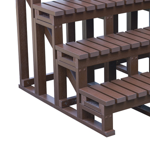 Marchepied de <span class=keywords><strong>piscine</strong></span> extérieur Proway, grand spa, <span class=keywords><strong>4</strong></span> <span class=keywords><strong>marches</strong></span>, matériau PS, design traditionnel pour le loisir et l'exercice - Product Image 4