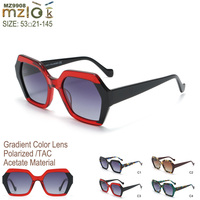 Lunettes de soleil géométriques en acétate brun tortue faites à la main, UV400 polarisées, pour hommes et femmes, logo personnalisable, violet