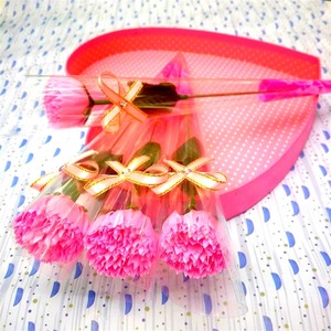 AYOYO OEM Regalo di San Valentino Fiori <span class=keywords><strong>Artificiali</strong></span> Rosa Garofano Singola in Sapone - Product Image 6