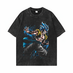 2025 Vintage Style hommes graphique t-shirt lourd 100% coton surdimensionné lavé à l'acide blanc graphique t-shirt imprimé blanc graphique - Product Image 1