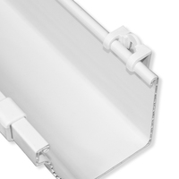 Meilleur prix pour collier de serrage carré lisse en plastique/PVC pour gouttière de pluie basse pression